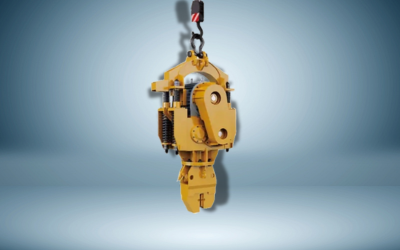 High-performance vibro hammer for construction and piling work.